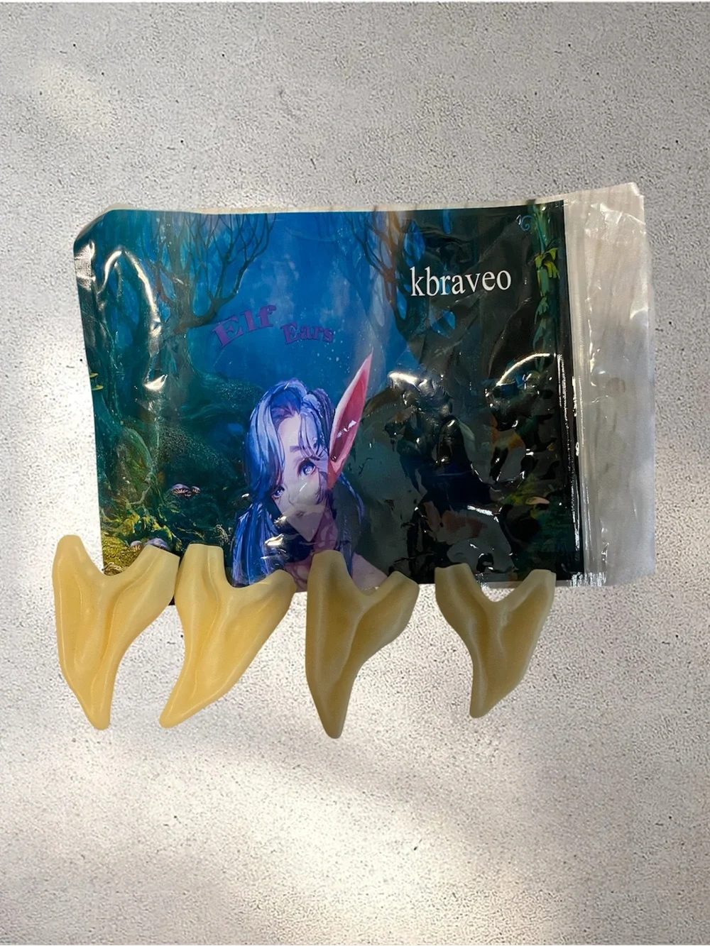 Kbraveo Fairy Goblin Pixie Latex Ears Pointy 2 Pairs Cosplay Costume Halloween